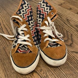 TORY BURCH High top wool sneakers